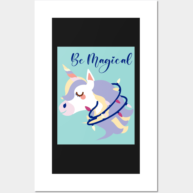 Be Magical Unicorn Wall Art by FamilyCurios